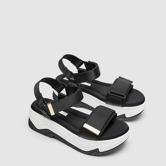 Zara athletic platform sandals